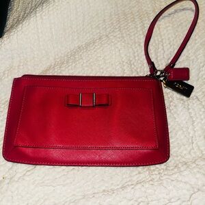 Coach pink Wristlet Clutch vintage Rare! Excellent condition!